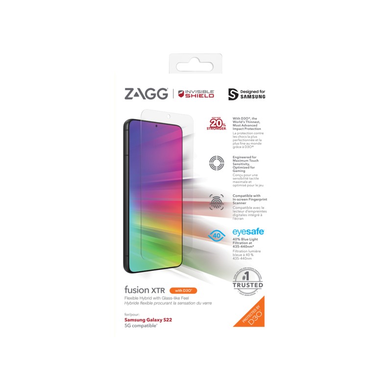 ZAGG Invisible Shield Fusion XTR D3O hybridní sklo SG S22 + 5G 200309362