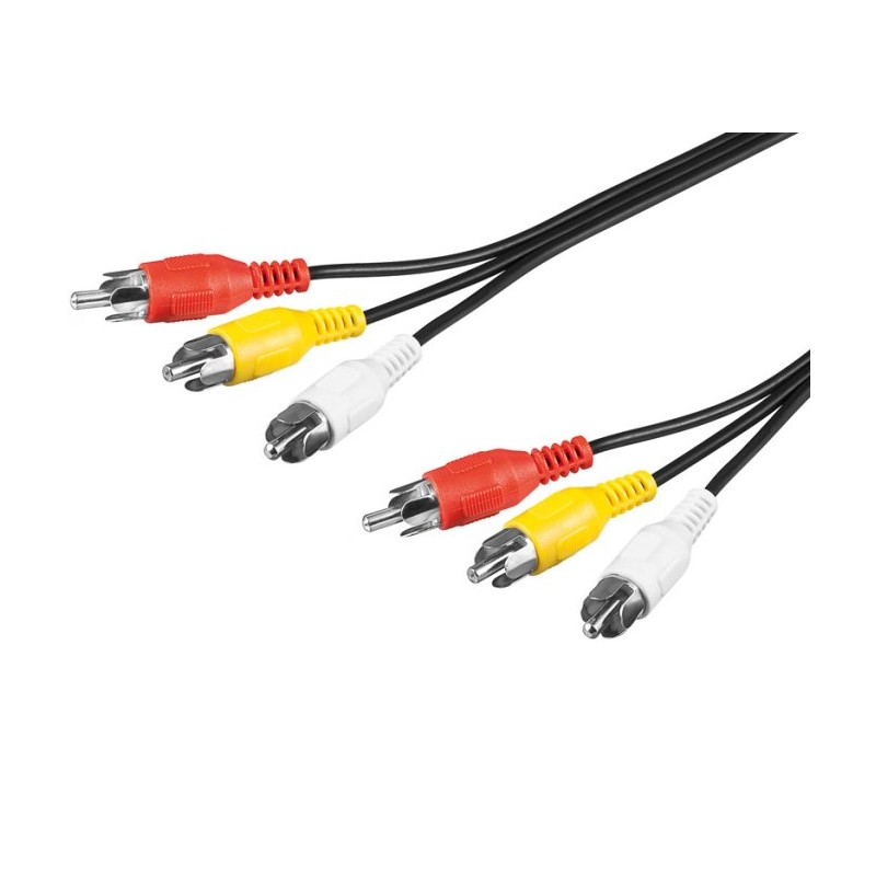 PremiumCord Kabel 3x CINCH-3x CINCH M/M 3m