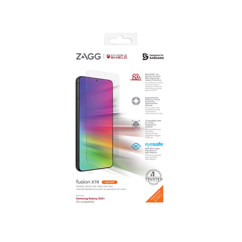 ZAGG Invisible Shield Fusion XTR D3O hybridní sklo SG S22 + 5G 200309363