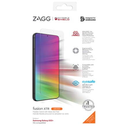 ZAGG Invisible Shield Fusion XTR D3O hybridní sklo SG S22 + 5G 200309363