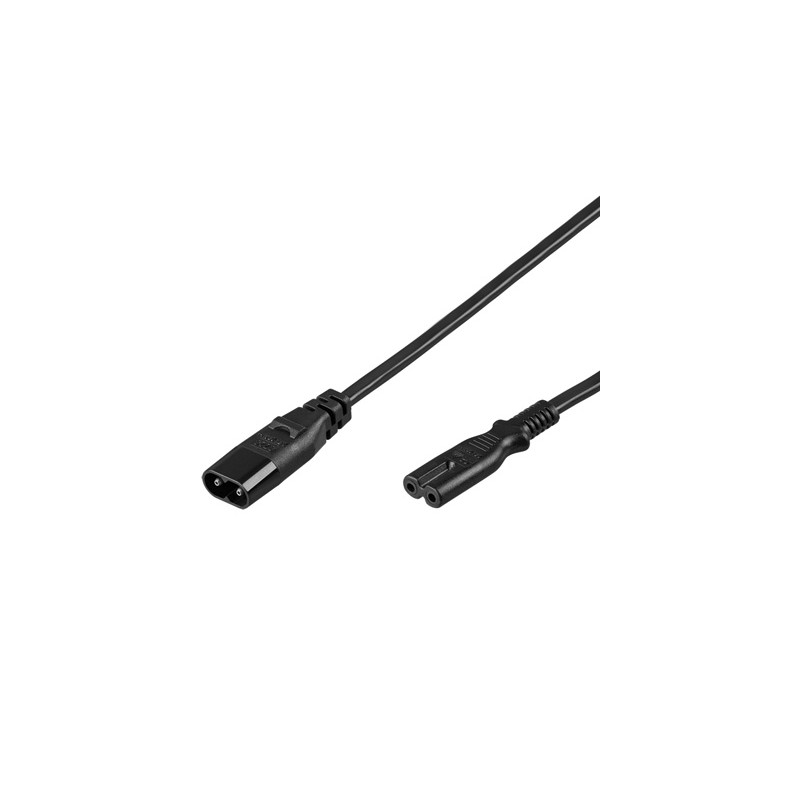 PremiumCord Kabel síťový prodlužovací IEC 60320 C7 C8 230V 2m