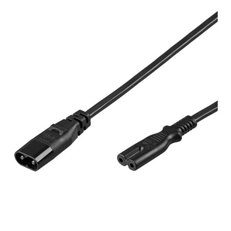 PremiumCord Kabel síťový prodlužovací IEC 60320 C7 C8 230V 2m