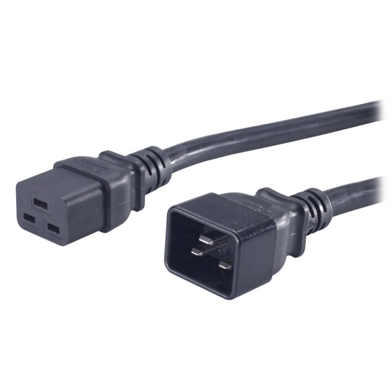 PREMIUMCORD Kabel napájecí 230V/16A prodlužovací 1,5m (konektory IEC 320 C19 - IEC 320 C20)