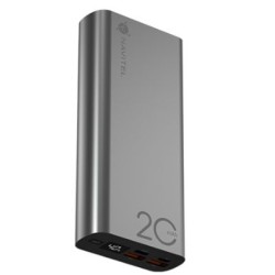 Powerbanka NAVITEL PWR20 AL stříbrná s kapacitou 20000 mAh