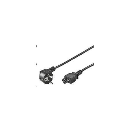 PREMIUMCORD Kabel napájecí 230V pro NTB (3pin, Schuko, trojlístek) 1m