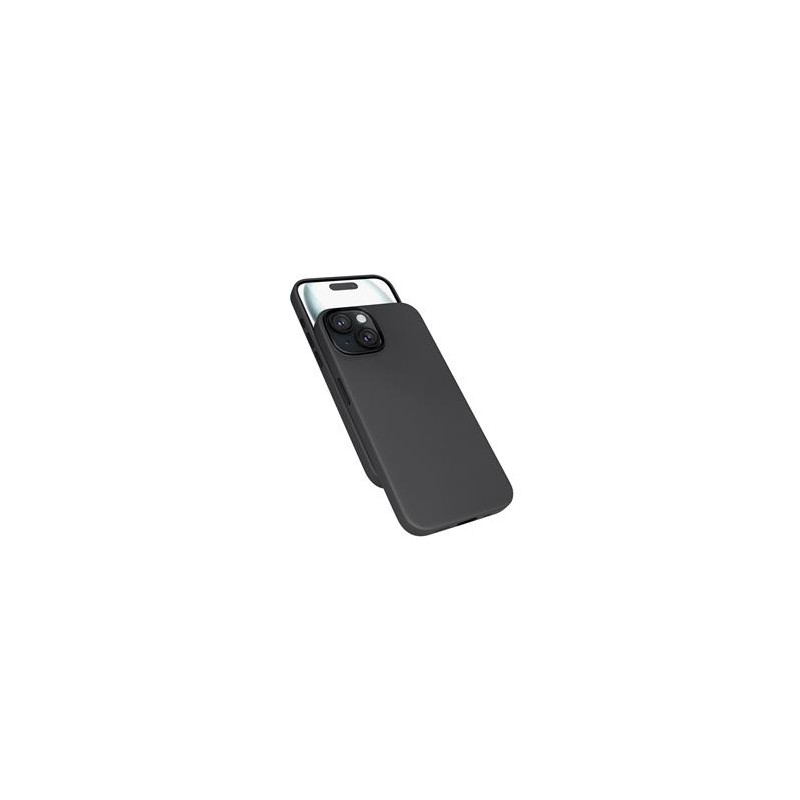 Epico Mag+ kožený kryt iPhone 15 - černá