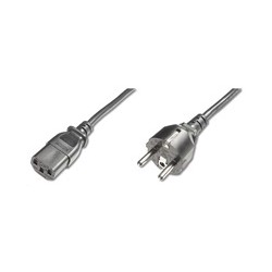 PREMIUMCORD Kabel napájecí 230V/10A, rovná vidlice, 2m