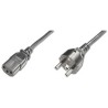 PREMIUMCORD Kabel napájecí 230V/10A, rovná vidlice, 2m