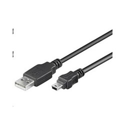 PremiumCord Kabel USB 2.0, A-B mini, 5pinů, 2m
