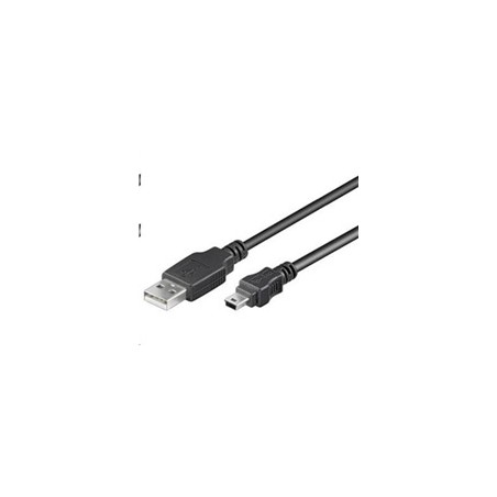 PremiumCord Kabel USB 2.0, A-B mini, 5pinů, 2m