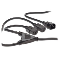 PREMIUMCORD Kabel napájecí 230V prodlužovací Y - 1xM/2xF