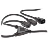 PREMIUMCORD Kabel napájecí 230V prodlužovací Y - 1xM/2xF