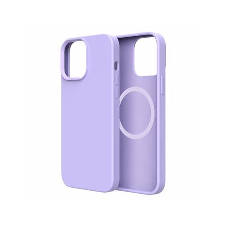ER POWER Silikonový kryt CARNEVAL SNAP pro iPhone 14 Plus s MagSafe - světle fialová