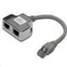 PremiumCord Modulární RJ45 2 porty 10/100Base T