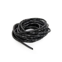 C-Tech CABLEXPERT stahovací spirála na kabely, 12mm, 10 m, černá