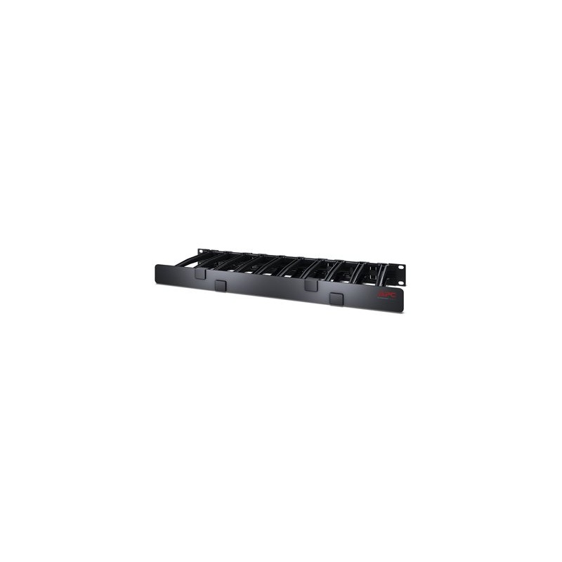 1U Horizontal Cable Manager, 6" deep, Single-Sided