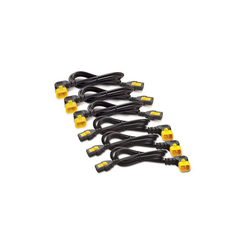 Power Cord Kit (6 ea),Locking,C13toC14 (90Dg),1.2m