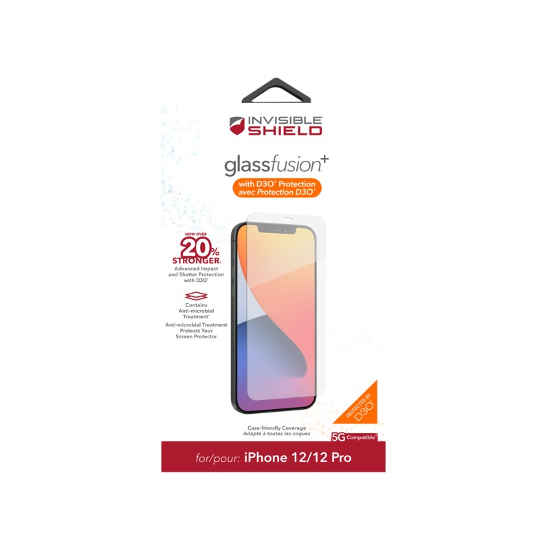 ZAGG Invisible Shield Fusion + D3O hybridní sklo iPhone 12/12 Pro