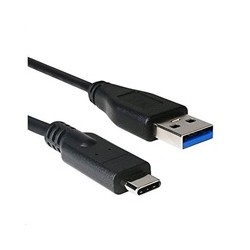 C-TECH kabel USB 3.0 AM na USB-C kabel (AM/CM), 2m, černý