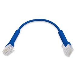 UBNT UC-PATCH-RJ45-BL, UniFi Ethernet Patch Cable, 0,22m, Cat6, Blue