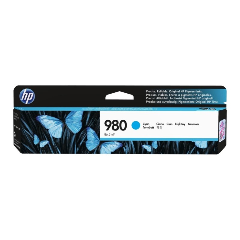 HP 980 azurová inkoustová kazeta, D8J07A