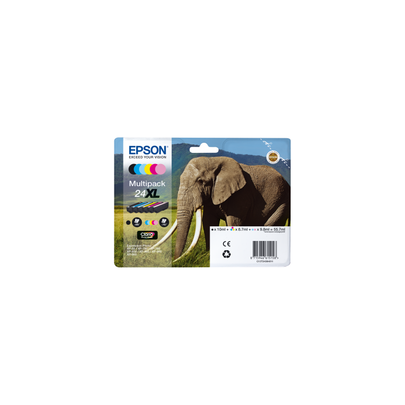 Epson Multipack 6-colours 24XL Claria Photo HD Ink