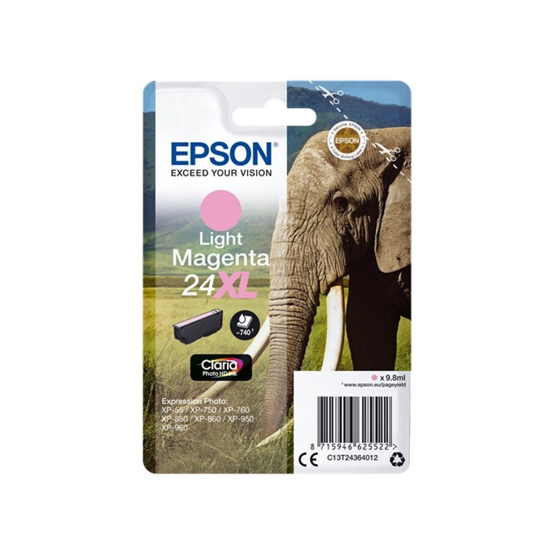 Epson Singl. Light Magenta 24XL Claria Photo Ink