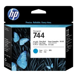 HP 744 Tisková hlava, černá a azurová, F9J86A