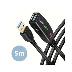 AXAGON ADR-305, USB 3.2 Gen 1 A-M - A-F aktivní prodlužovací / repeater kabel, 5m