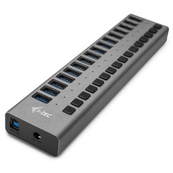 i-tec USB 3.0 nabíjecí HUB 16port + Power Adapter 90 W