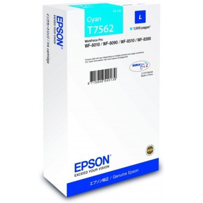 Epson Ink cartridge Cyan DURABrite Pro, size L