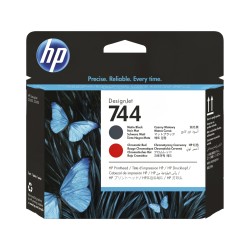HP 744 Matte Black Red/Printhead
