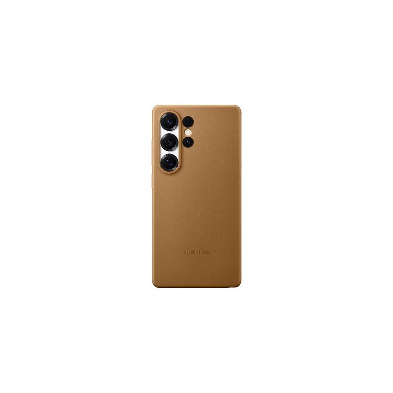 Samsung Ochranný kryt z veganské kůže pro Galaxy S25 Ultra Brown