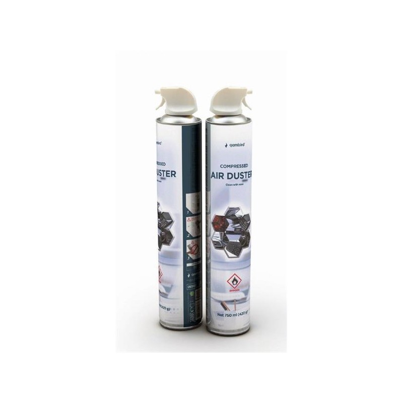 GEMBIRD Čistící spray, stlačený vzduch CK-CAD-FL750-01, 750ml