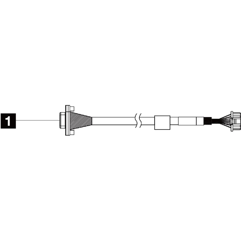 ThinkSystem V2/V3 1U Front VGA Cable Kit