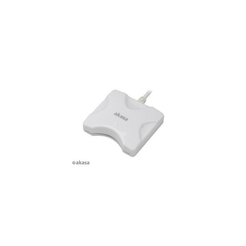 AKASA externí čtečka Smart karet - bílá