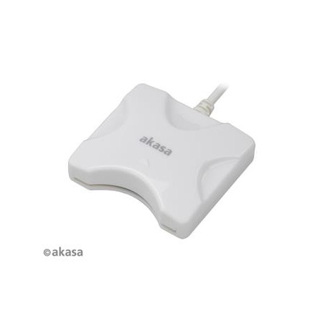 AKASA externí čtečka Smart karet - bílá