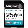 Kingston SDXC karta 256GB Canvas Go! Plus, R:200/W:160MB/s, Class 10, UHS-I, U3, V30