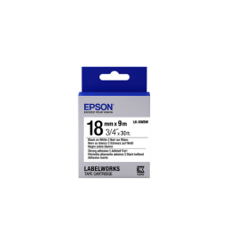 Epson Label Cartridge Strong Adhesive LK-5WBW Black/White 18mm (9m)