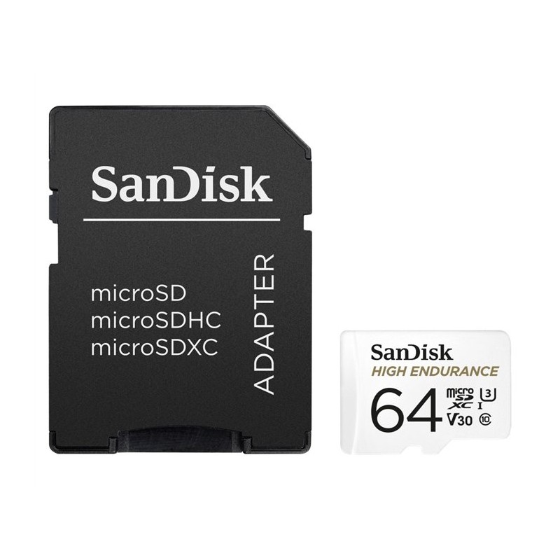 SanDisk High Endurance/micro SDXC/64GB/UHS-I U3 / Class 10/+ Adaptér