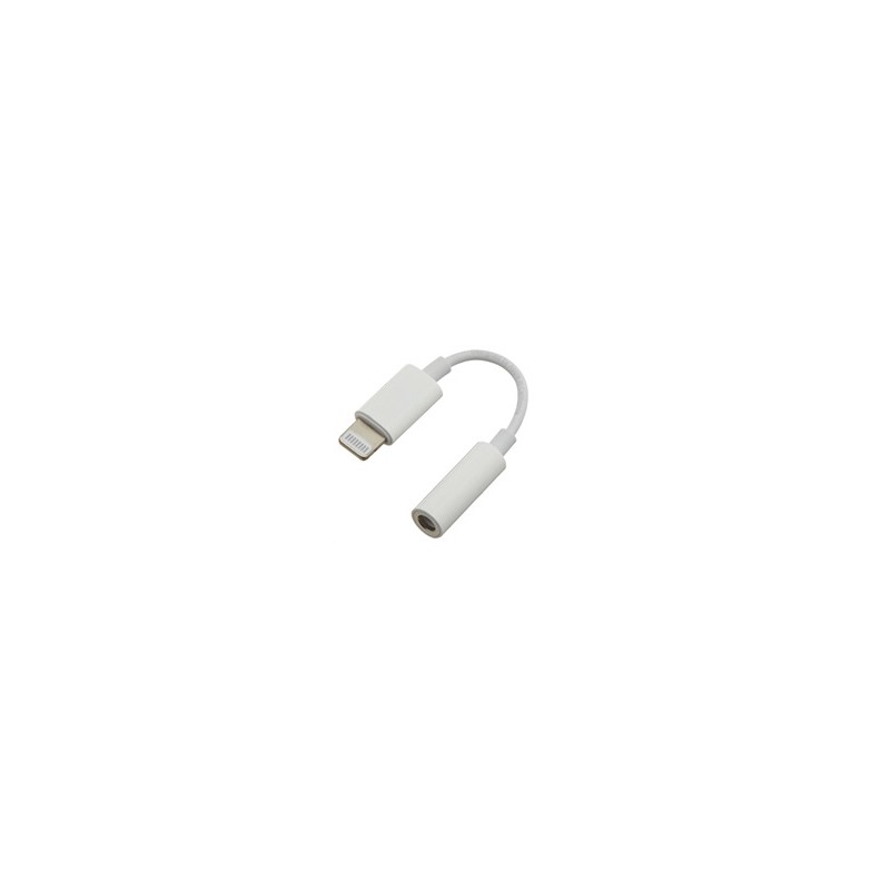 PREMIUMCORD Apple Lightning audio redukční kabel na 3.5 mm stereo jack/female, bílý