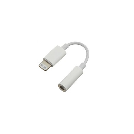PREMIUMCORD Apple Lightning audio redukční kabel na 3.5 mm stereo jack/female, bílý