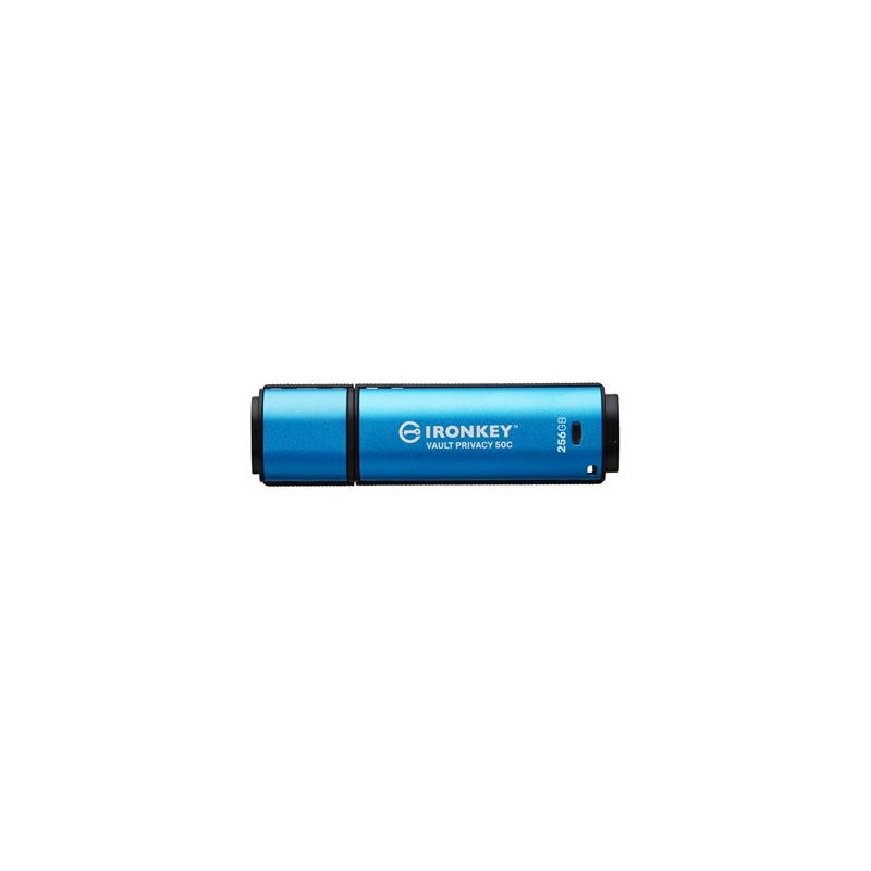 Kingston Ironkey Vault Privacy 50C/256GB/USB 3.2/USB-C/Modrá