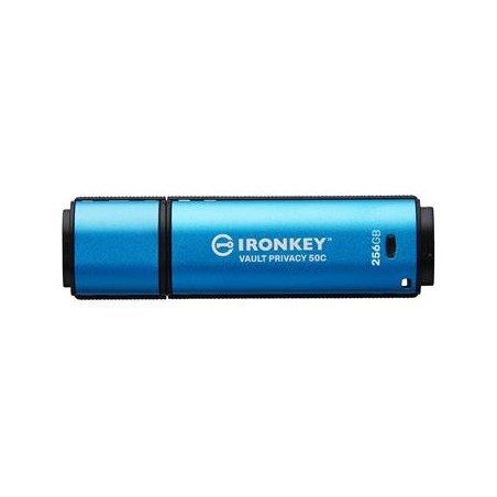 Kingston Ironkey Vault Privacy 50C/256GB/USB 3.2/USB-C/Modrá