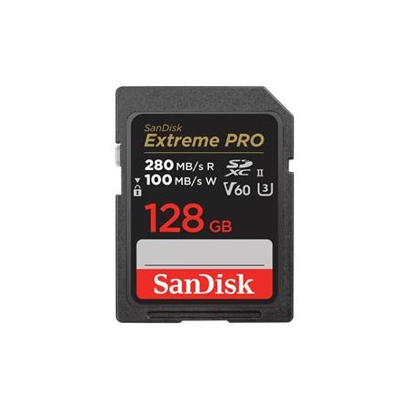 SanDisk SDXC karta 128GB Extreme PRO (280 MB/s Class 10, UHS-II V60)