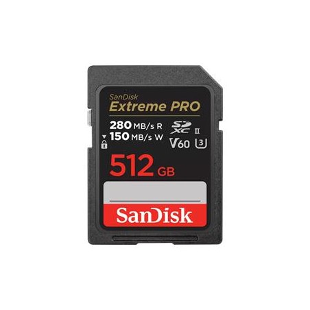 SanDisk Extreme PRO 512GB 280MB/s V60 UHS-II