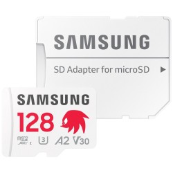 Samsung micro SDXC 128GB PRO plus Sonic + SD/micro SDXC/128GB/UHS-I U3 / Class 10/+ Adaptér/Bílá