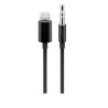 PREMIUMCORD Apple Lightning audio redukční kabel na 3.5 mm stereo jack, 1 m, černý