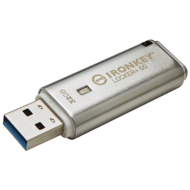 Kingston Flash Disk IronKey 32GB IKLP50 Locker+ 50 AES USB, w/256bit Encryption