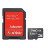 Sandisk/micro SDHC/32GB/Class 4/+ Adaptér/Černá